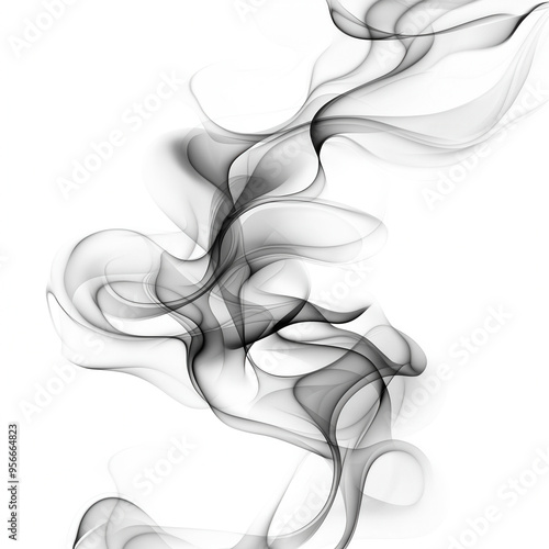 Plume Of Smoke Isolated