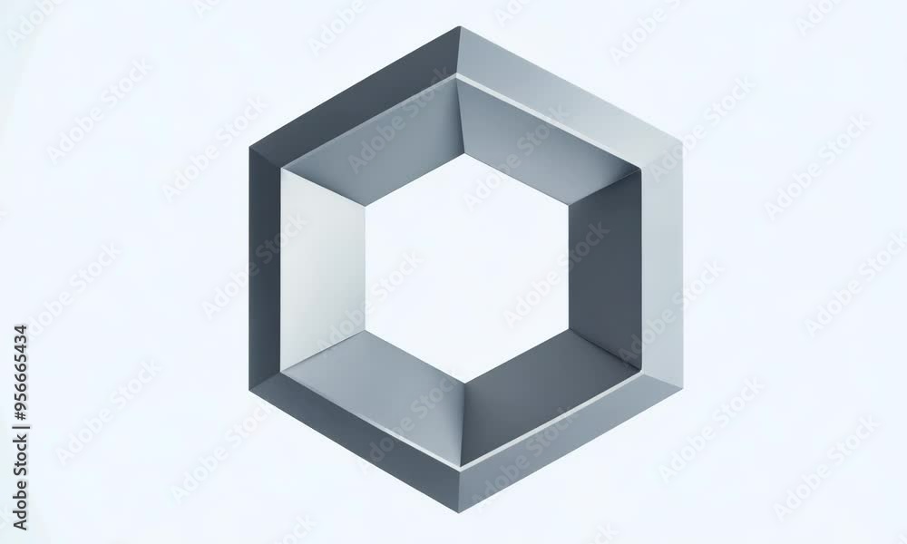 Hexagon shape clean looped background 4k video Hexagon shape clean looped background 4k video
