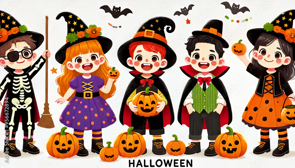 ハロウィンの可愛いキッズコスプレ