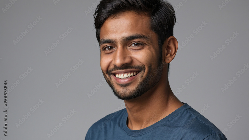 portrait of a happy young Indian man portrait of a happy young Indian man