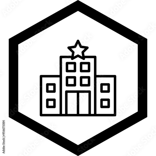 Hotel Vector Icon Design