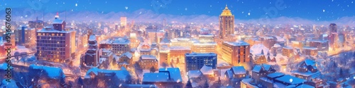 Sapporo, Hokkaido: In winter, Sapporo turns into a world covered in silver. During the day, the snow-capped peaks sparkle under the sunlight; at night, huge snow sculptures decorate the city streets,  photo