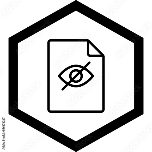 Hidden File Vector Icon Design