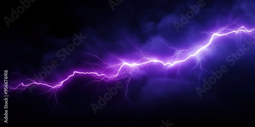 Lavender lightning, isolated on a black background vector illustration glowing lavender electric flash thunder lighting blank empty pattern with copy space