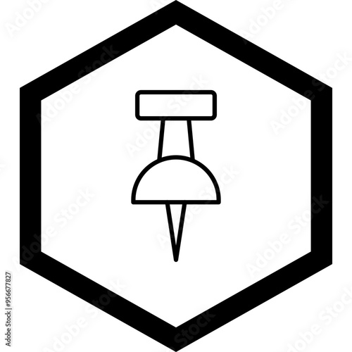 Pin Vector Icon Design