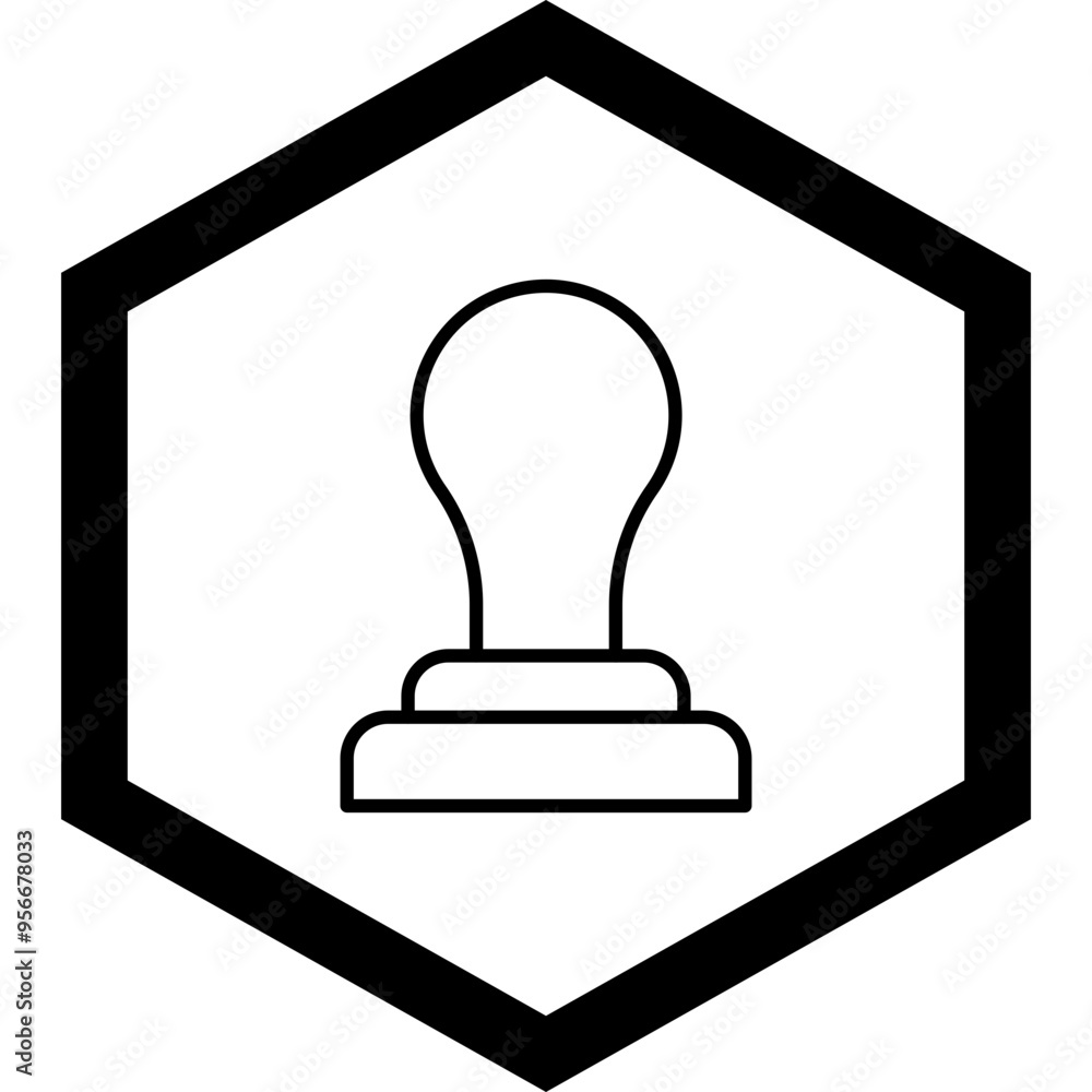Rubber Stamp Vector Icon Design Rubber Stamp Vector Icon Design