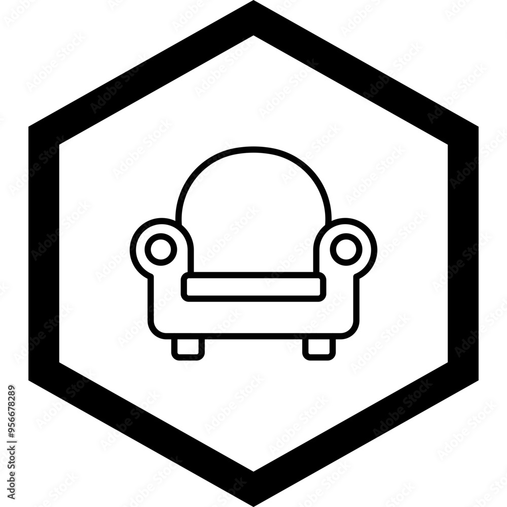 Armchair Vector Icon Design Armchair Vector Icon Design
