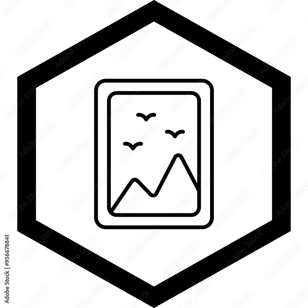 Picture Frame Vector Icon Design Picture Frame Vector Icon Design