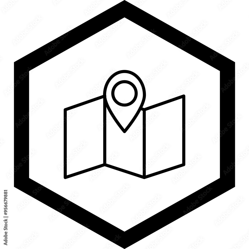 Paper Map Vector Icon Design Paper Map Vector Icon Design