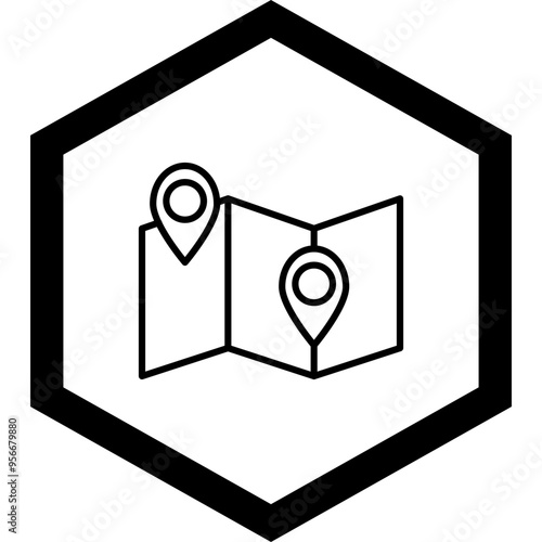 Nearby Destinations Vector Icon Design