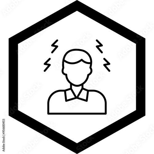 Headache Vector Icon Design