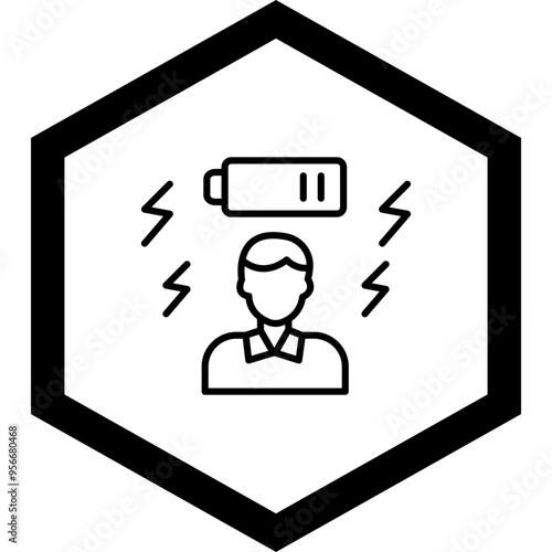 Tired Vector Icon Design