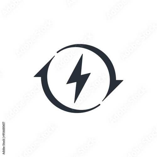 A charge of energy in motion.Vector linear icon isolated on white background. Free Download A charge of energy in motion.Vector linear icon isolated on white background. - GFXLoad