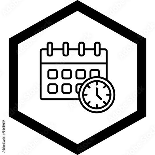 Deadline Vector Icon Design