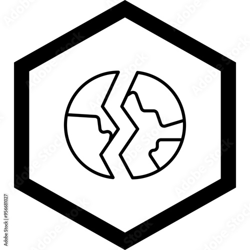 Destroyed Vector Icon Design