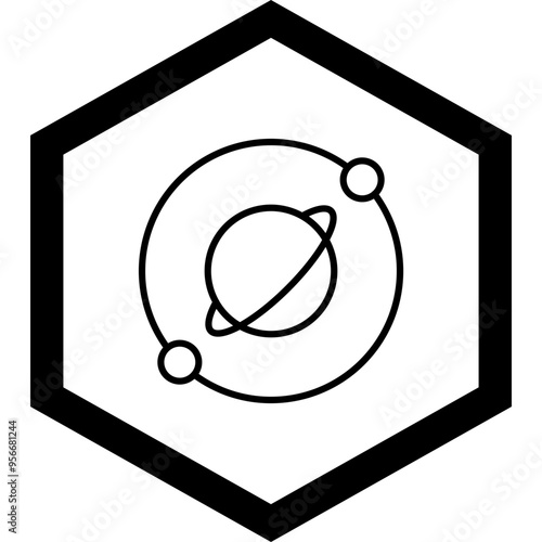 Orbit Vector Icon Design