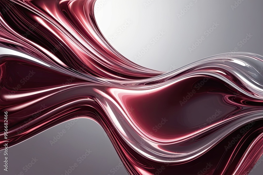 Fototapeta premium Glossy Liquid Glass Texture Design Featuring Abstract Patterns and Dynamic Flowing Motion