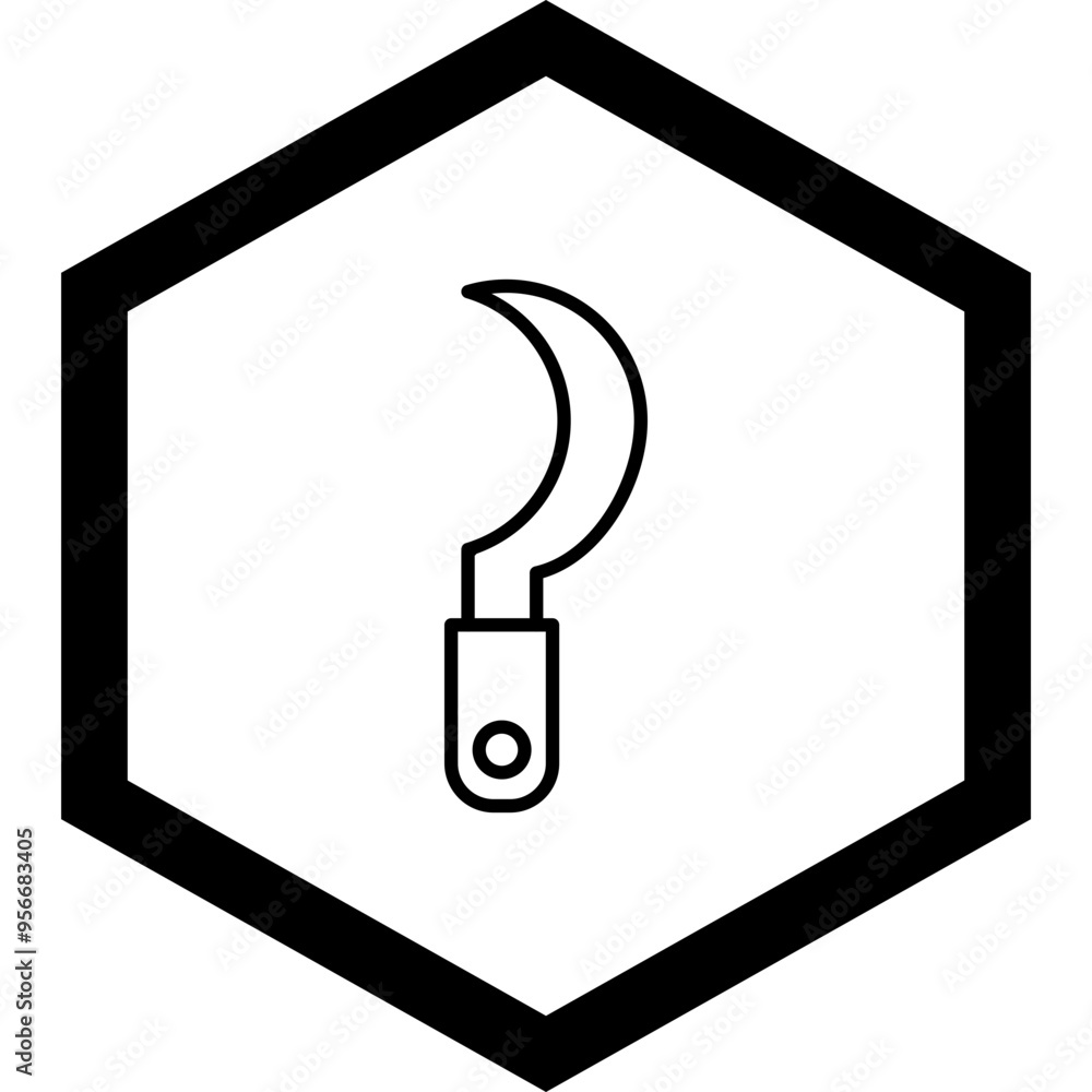Sickle Vector Icon Design Sickle Vector Icon Design