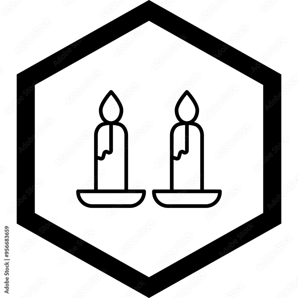 Candle Vector Icon Design Candle Vector Icon Design
