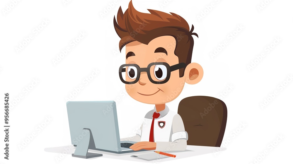 Stunning Office Cartoon Character: A Fun and Lively Workplace Visual. Showcasing Creativity and Energy. Stunning Office Cartoon Character: A Fun and Lively Workplace Visual. Showcasing Creativity and Energy.