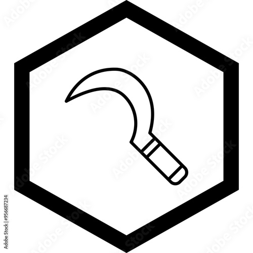 Sickle Vector Icon Design