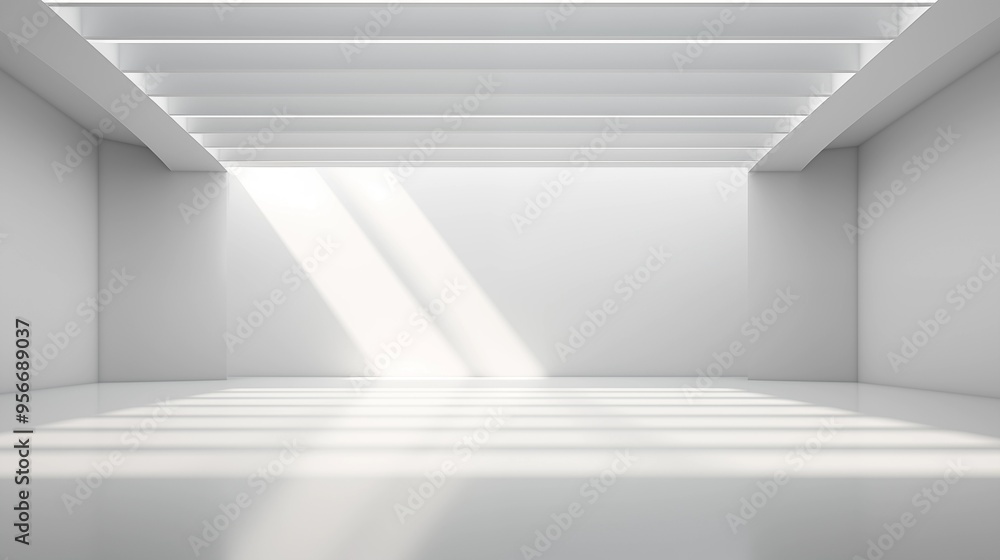 Minimalist Abstract White Background with Soft Shadows and Light Reflections, Ideal for Product Display or Advertising Backdrop in a Studio Setting Minimalist Abstract White Background with Soft Shadows and Light Reflections, Ideal for Product Display or Advertising Backdrop in a Studio Setting