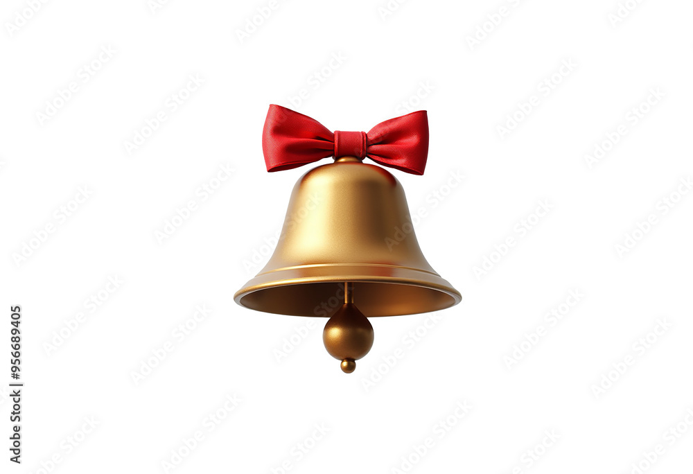 Isolated white bell with ribbon, elegant decorative element for wedding, party, or holiday design. Perfect for creating custom invitations, greeting cards, and other printable materials Isolated white bell with ribbon, elegant decorative element for wedding, party, or holiday design. Perfect for creating custom invitations, greeting cards, and other printable materials
