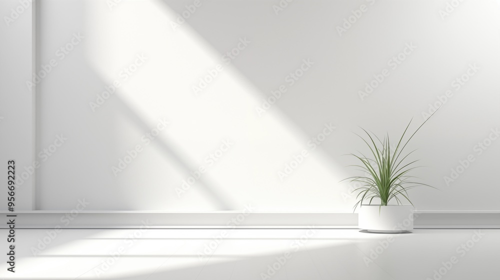 Minimalist Abstract White Background with Soft Shadows and Light Reflections, Ideal for Product Display or Advertising Backdrop in a Studio Setting Minimalist Abstract White Background with Soft Shadows and Light Reflections, Ideal for Product Display or Advertising Backdrop in a Studio Setting