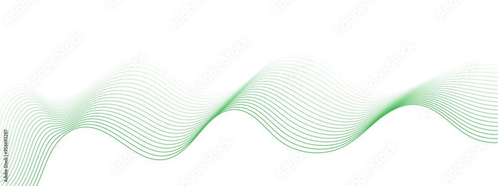 Abstract green Waves. Blend wave lines. Futuristic technology wave lines background. Green abstract wave flow, vector abstract design element. Abstract green gradient flowing wave lines Abstract green Waves. Blend wave lines. Futuristic technology wave lines background. Green abstract wave flow, vector abstract design element. Abstract green gradient flowing wave lines