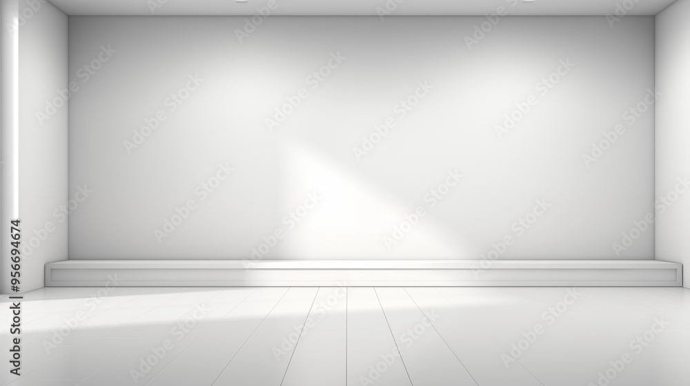 Minimalist Abstract White Background with Soft Shadows and Light Reflections, Ideal for Product Display or Advertising Backdrop in a Studio Setting Minimalist Abstract White Background with Soft Shadows and Light Reflections, Ideal for Product Display or Advertising Backdrop in a Studio Setting
