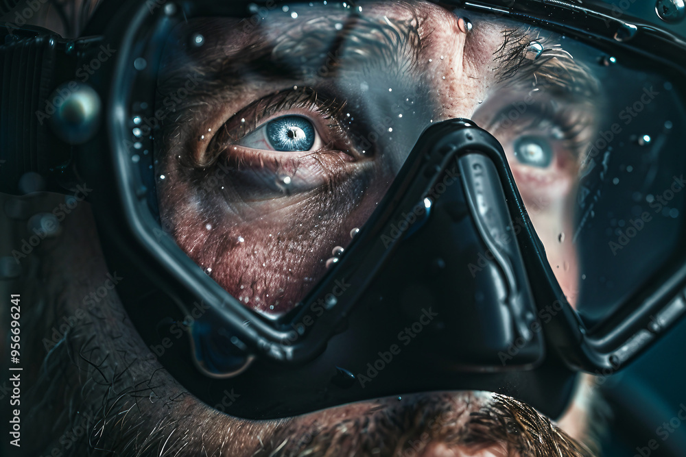 Delightful underwater exploration, people swimming snorkeling diving, Generative AI Delightful underwater exploration, people swimming snorkeling diving, Generative AI