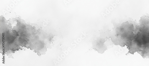 Plain White Watercolor Texture Background