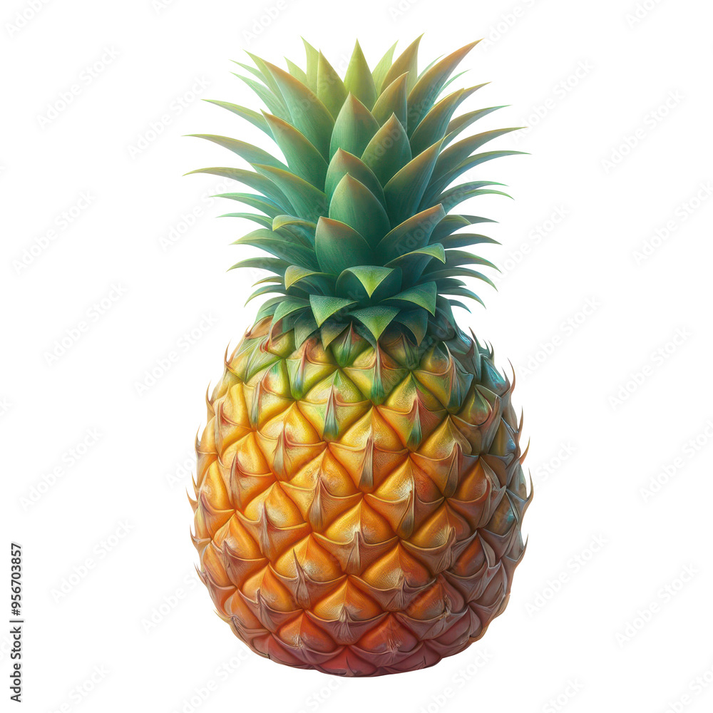 Fototapeta premium pineapple isolated on transparent background,png image