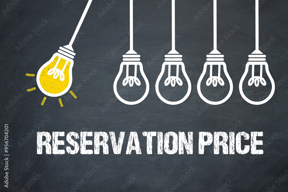 Fototapeta premium Reservation Price