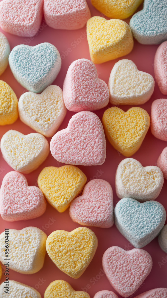 Pastel Marshmallow Texture Close-up Pastel Marshmallow Texture Close-up