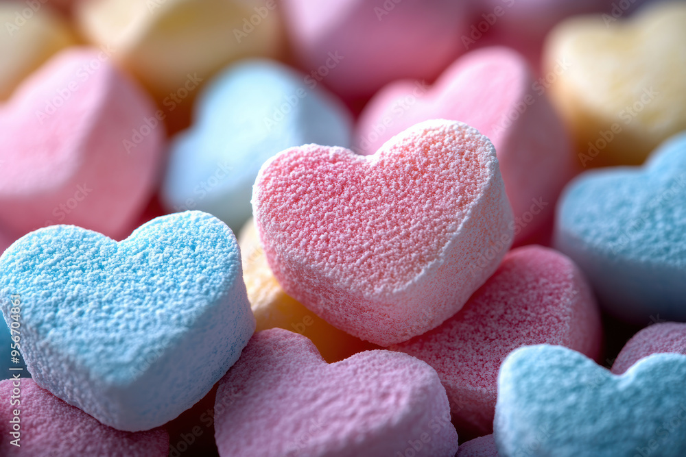 Sweet Pastel Marshmallows Background Sweet Pastel Marshmallows Background