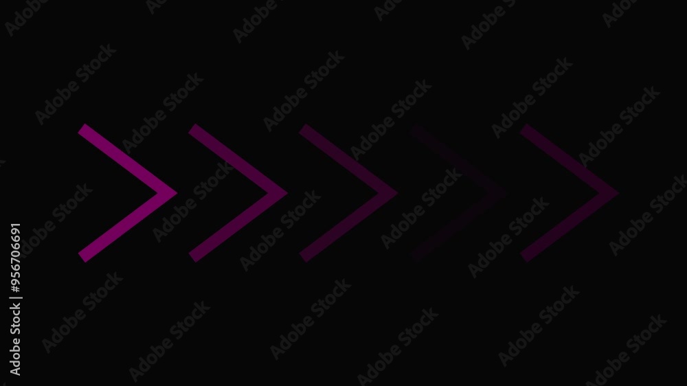 Arrow Loop Animation direction concept. arrow loading animation magenta ...