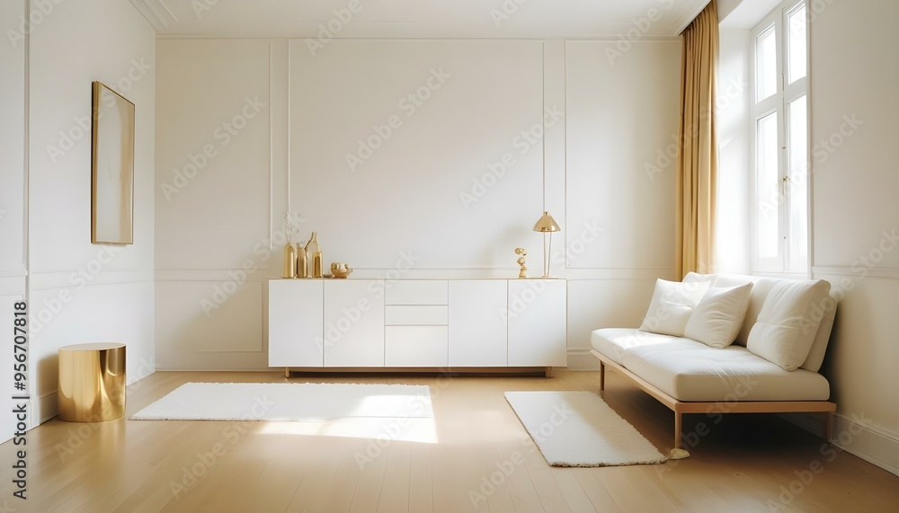 Photo interior modern design room 3d illustration Photo interior modern design room 3d illustration