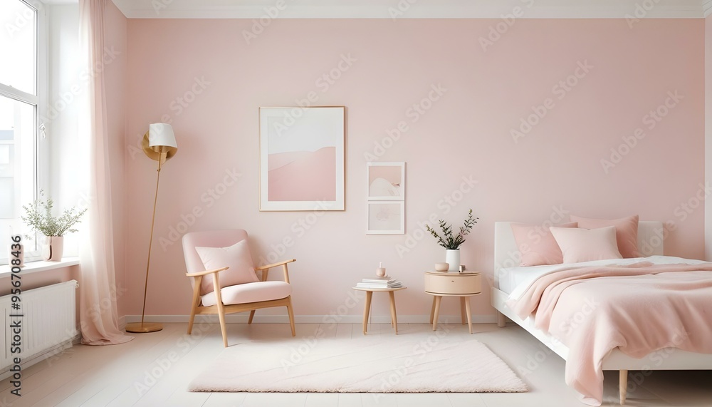 Photo interior modern design room 3d illustration Photo interior modern design room 3d illustration