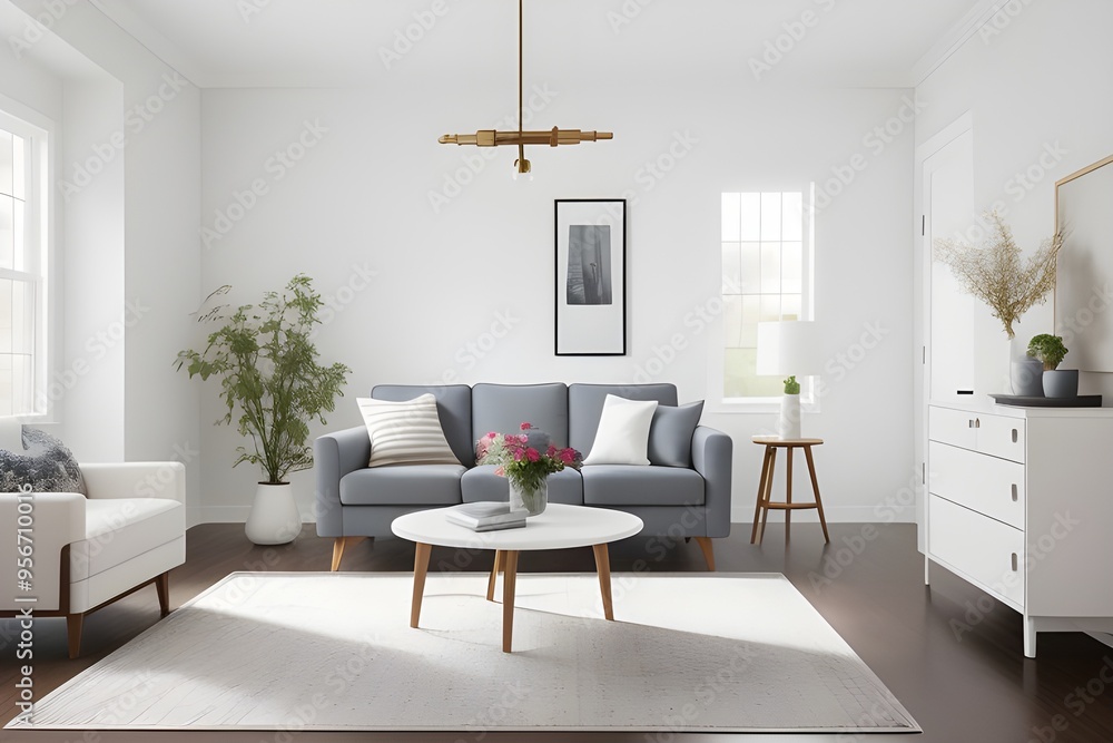 Fototapeta premium internal home design living room