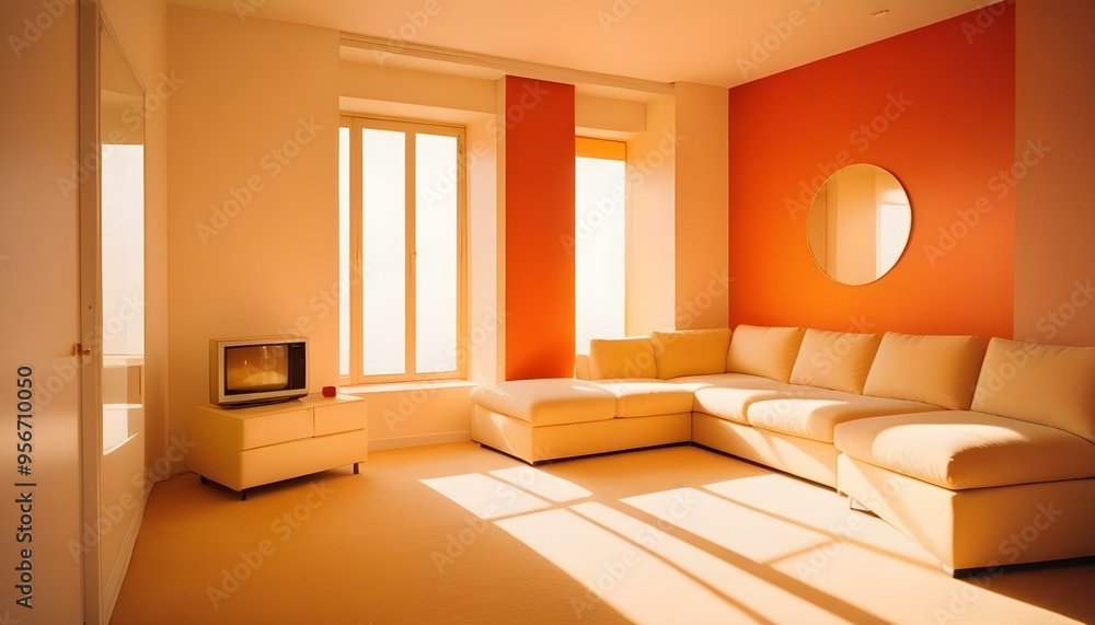 Photo interior modern design room 3d illustration Photo interior modern design room 3d illustration