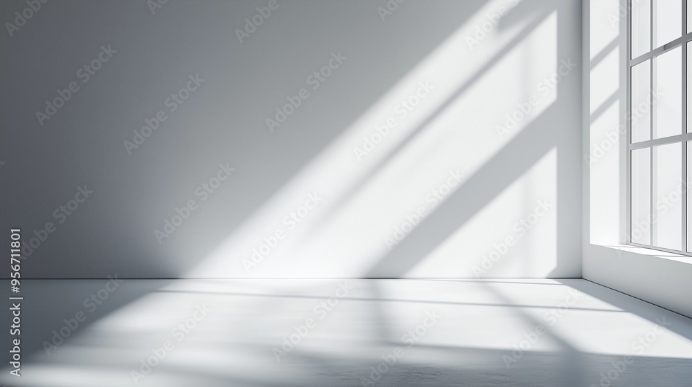 Minimalist Abstract White Background with Soft Shadows and Light Reflections, Ideal for Product Display or Advertising Backdrop in a Studio Setting. Minimalist Abstract White Background with Soft Shadows and Light Reflections, Ideal for Product Display or Advertising Backdrop in a Studio Setting.