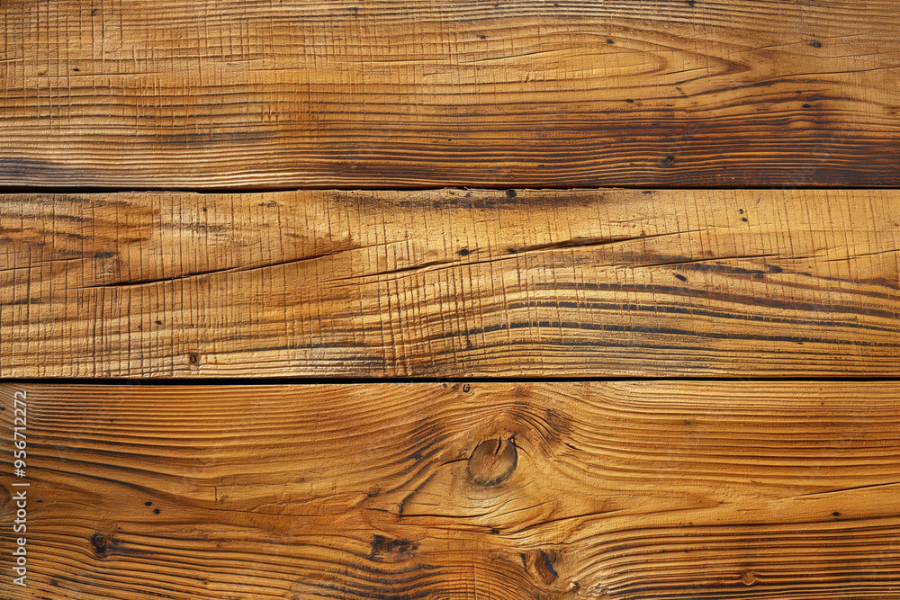 Close-up of textured, aged wooden planks with rich, warm tones and visible grain patterns. Close-up of textured, aged wooden planks with rich, warm tones and visible grain patterns.