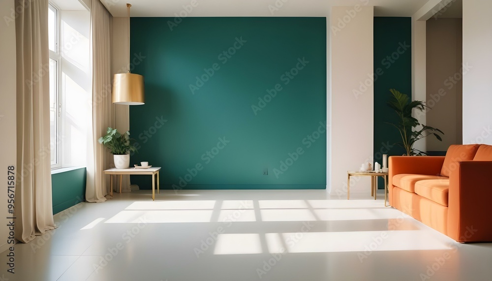 Photo interior modern design room 3d illustration Photo interior modern design room 3d illustration