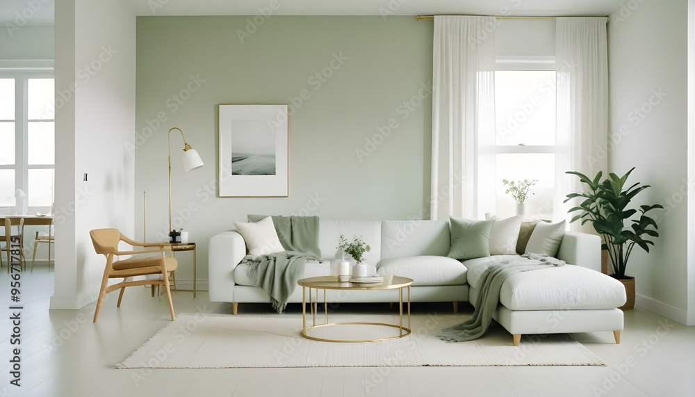 Photo interior modern design room 3d illustration Photo interior modern design room 3d illustration