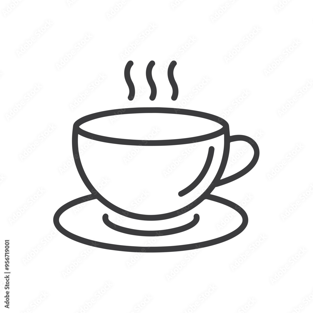 coffee cup line icon coffee cup line icon