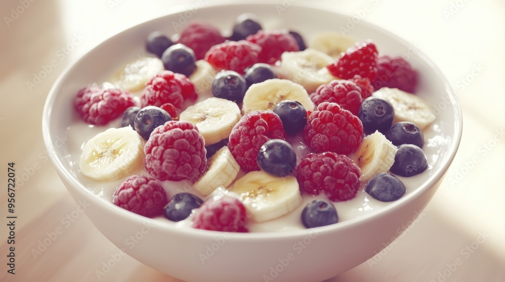 Fresh Organic Fruit Bowl Close-up for Healthy Eating Inspiration Fresh Organic Fruit Bowl Close-up for Healthy Eating Inspiration