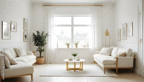 Photo interior modern design room 3d illustration