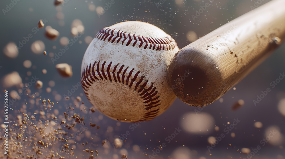 The moment the bat hit the baseball The moment the bat hit the baseball