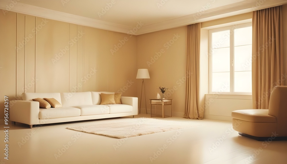 Photo interior modern design room 3d illustration Photo interior modern design room 3d illustration